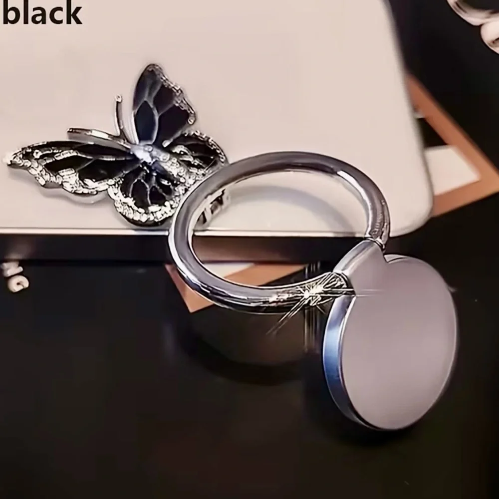 NWT 4-Pack Butterfly Phone Ring Holder Grip Stand Bling Rhinestone Kickstand Set